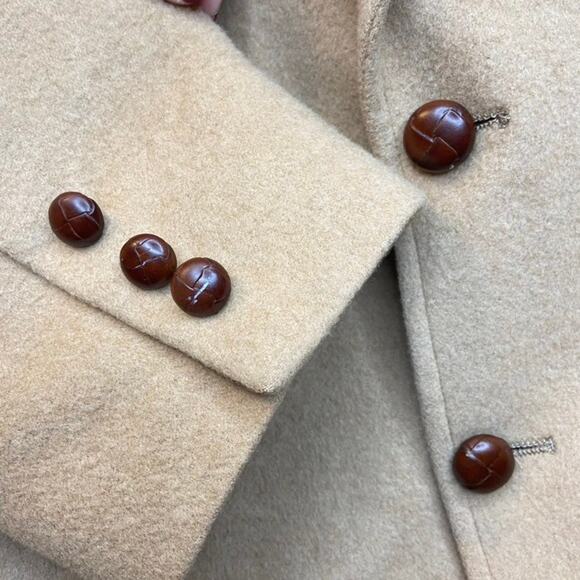 Vintage Men's Barrister Camel Hair Blazer Jacket (L/XL) - Picture 3 of 9